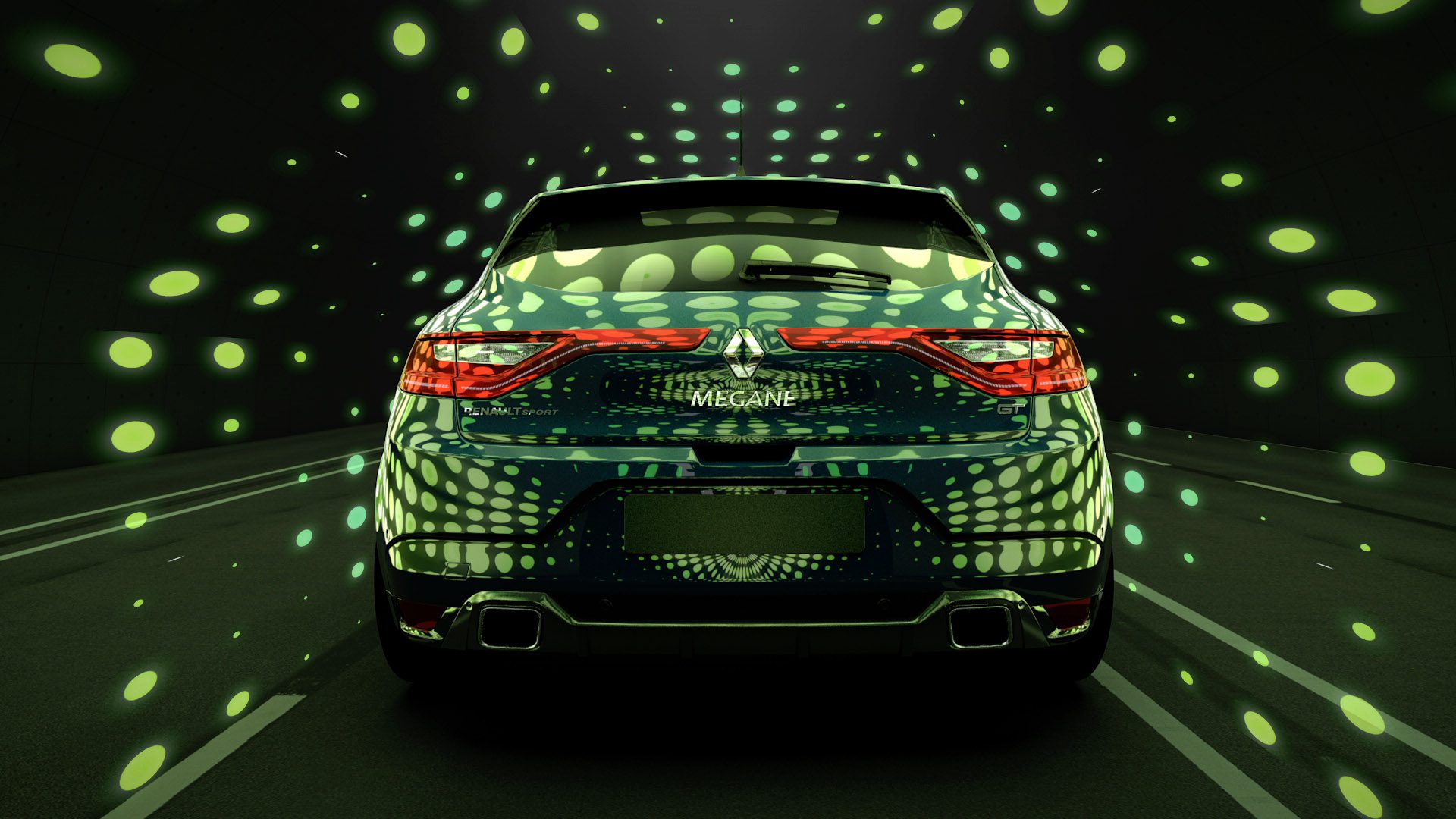 renault megane car 3D animation