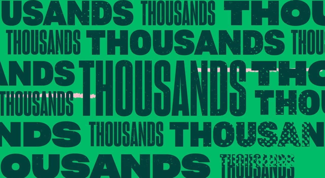 kinetic typography animation london thousands