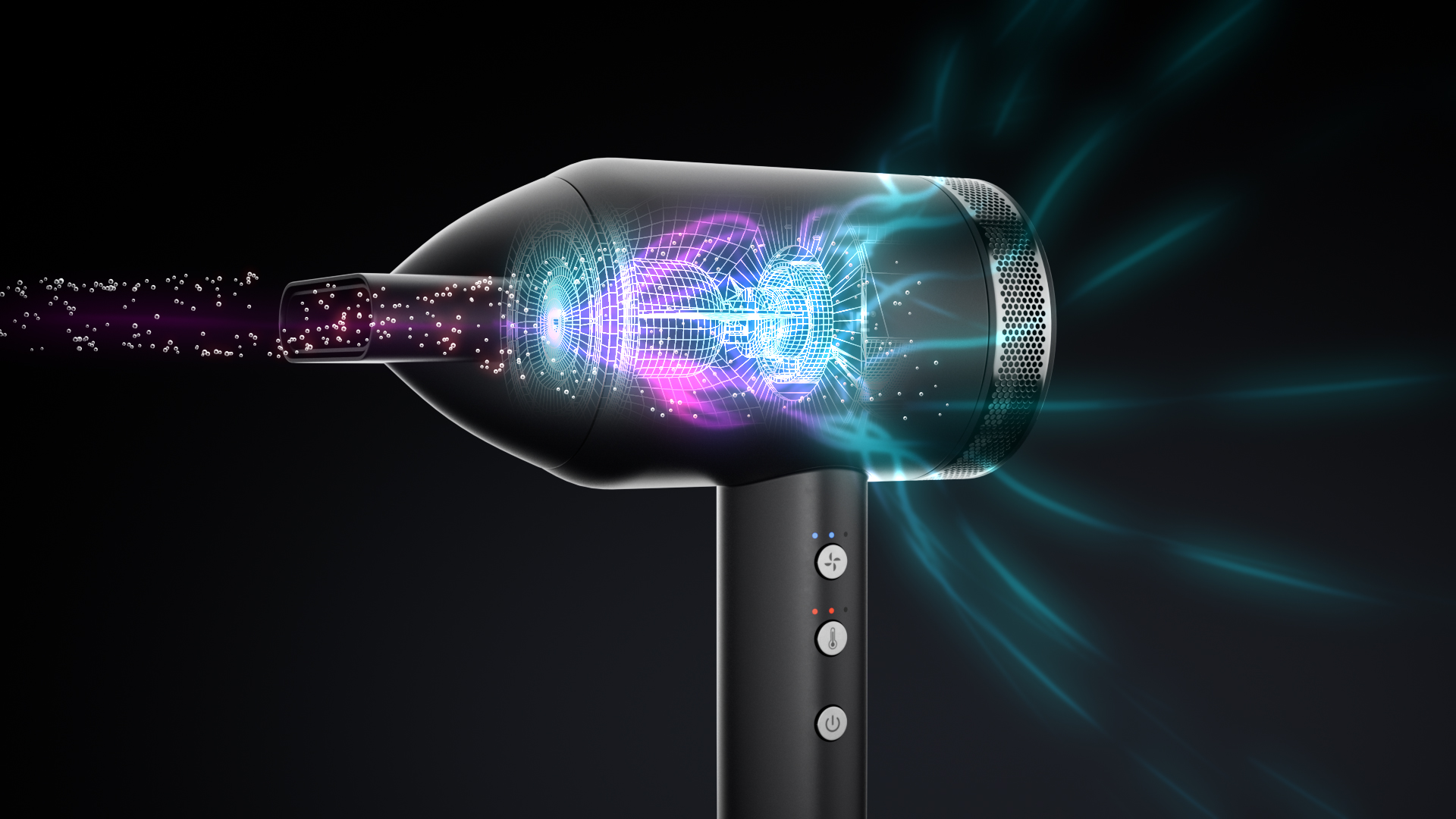 hairdryer technical animation